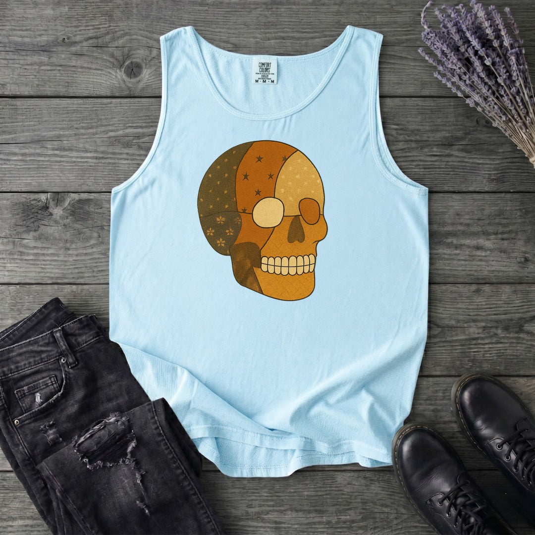 Patchwork Skull Tank Top