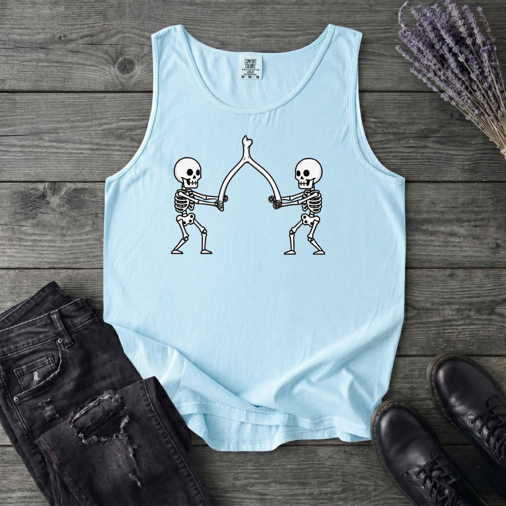 Skeleton Wishbone Pull Tank Top