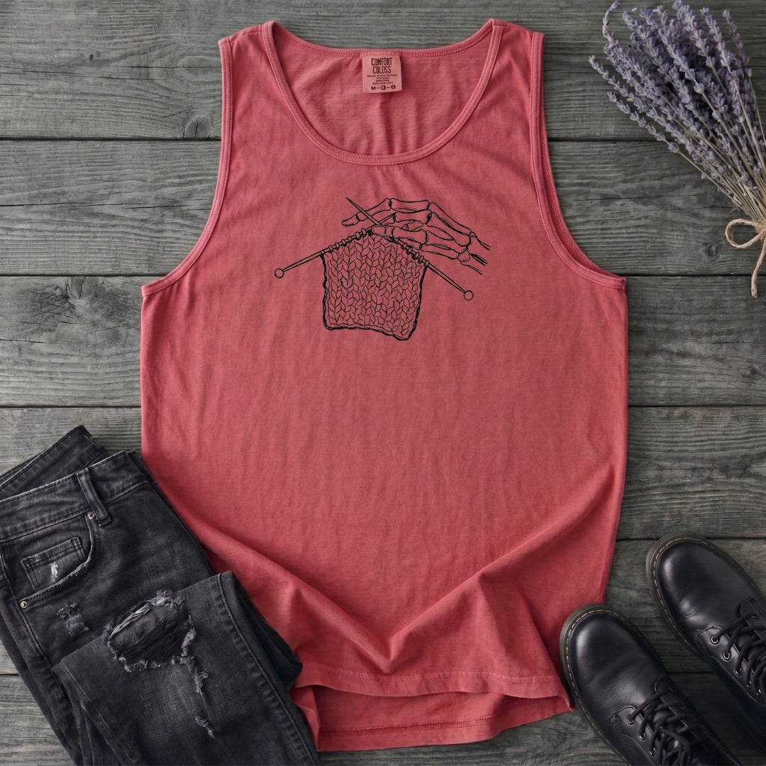 Skeleton Knitting Tank Top