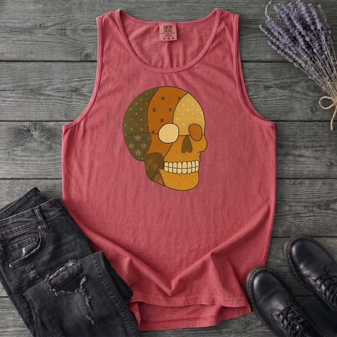 Patchwork Skull Tank Top