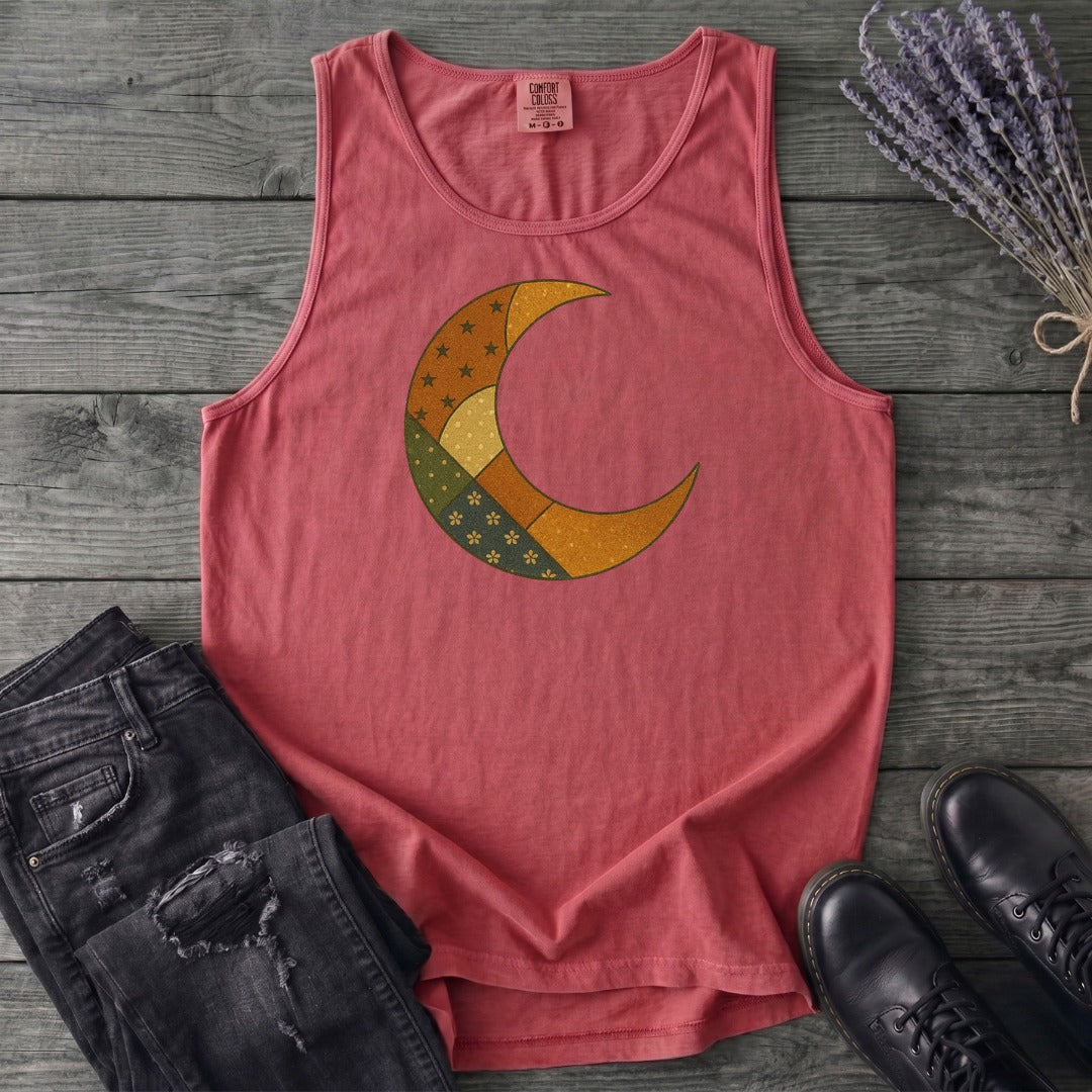 Patchwork Crescent Moon Tank Top