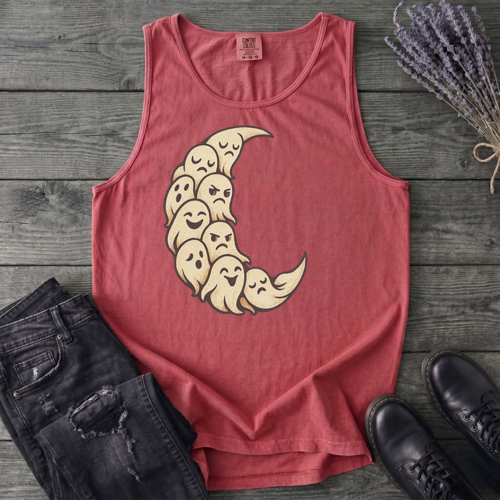 crescent moon ghosts Tank Top