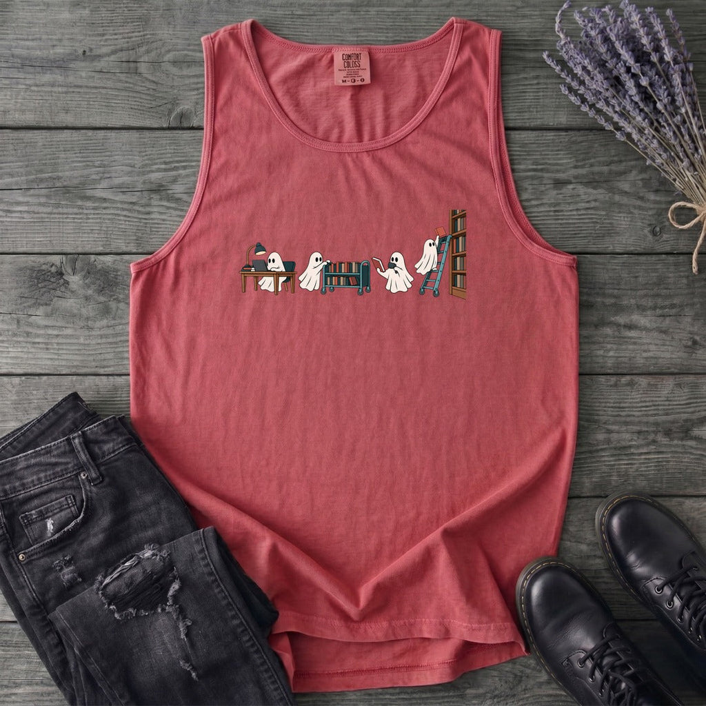 Library Ghosts Tank Top