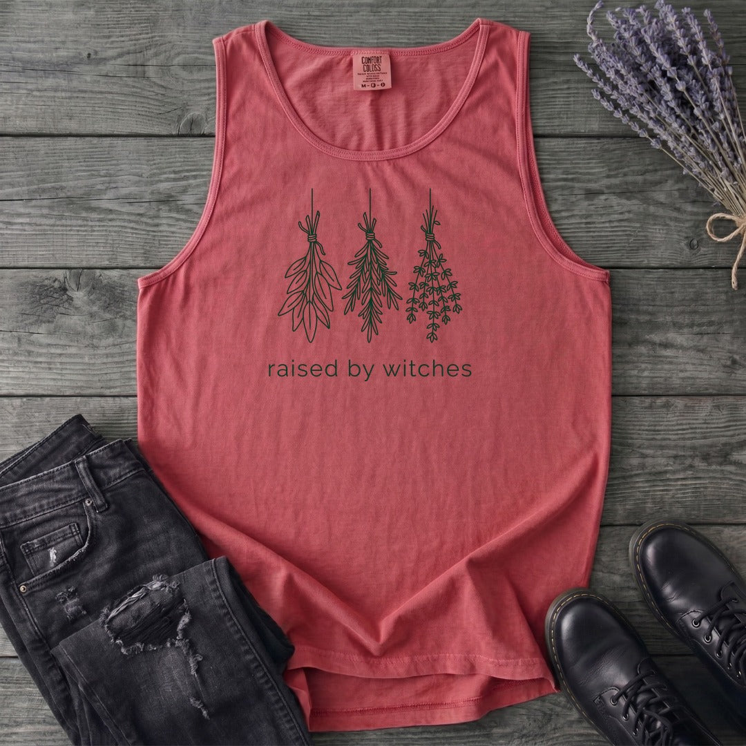 raised by witches minimal Tank Top