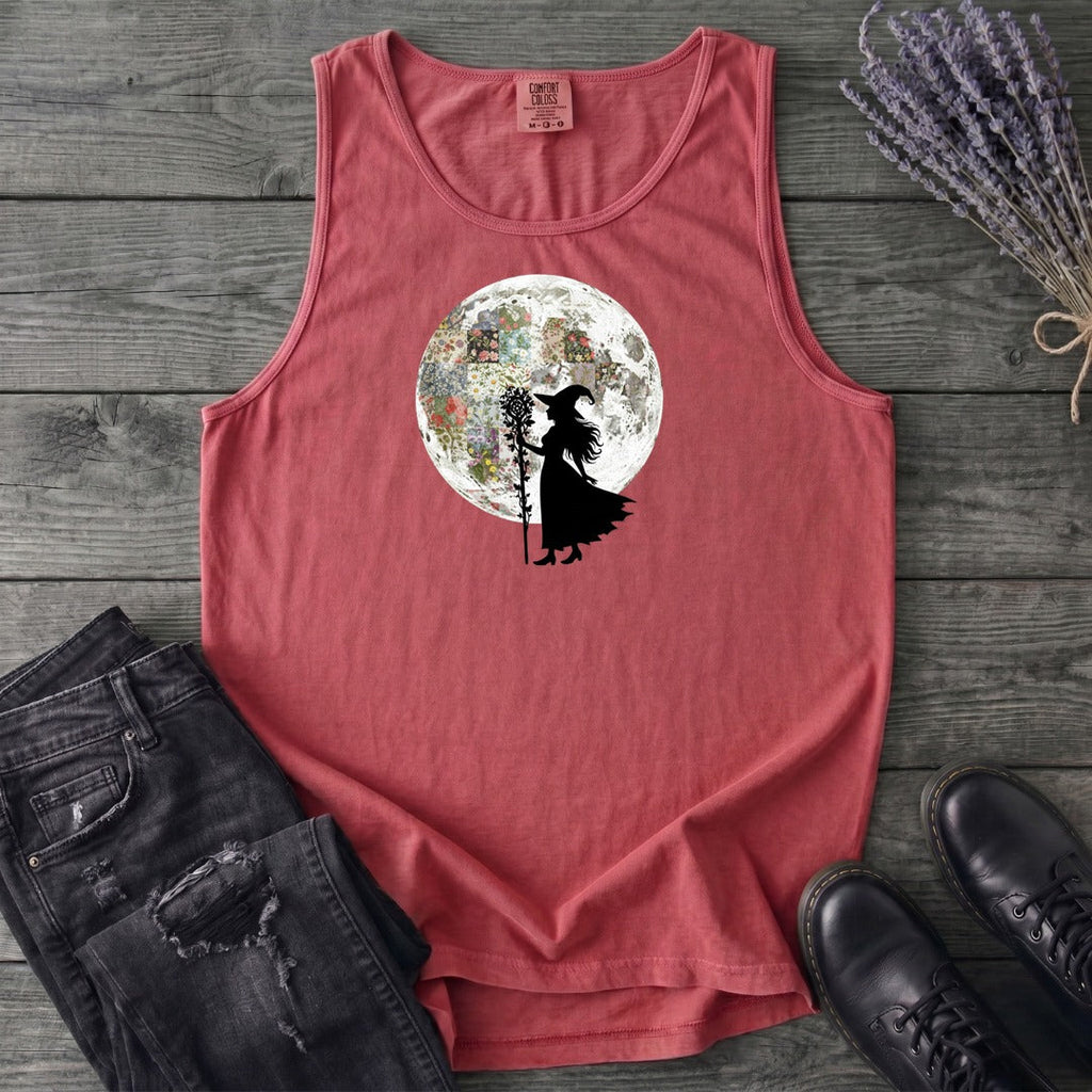 Quilt Moon Witch Tank Top