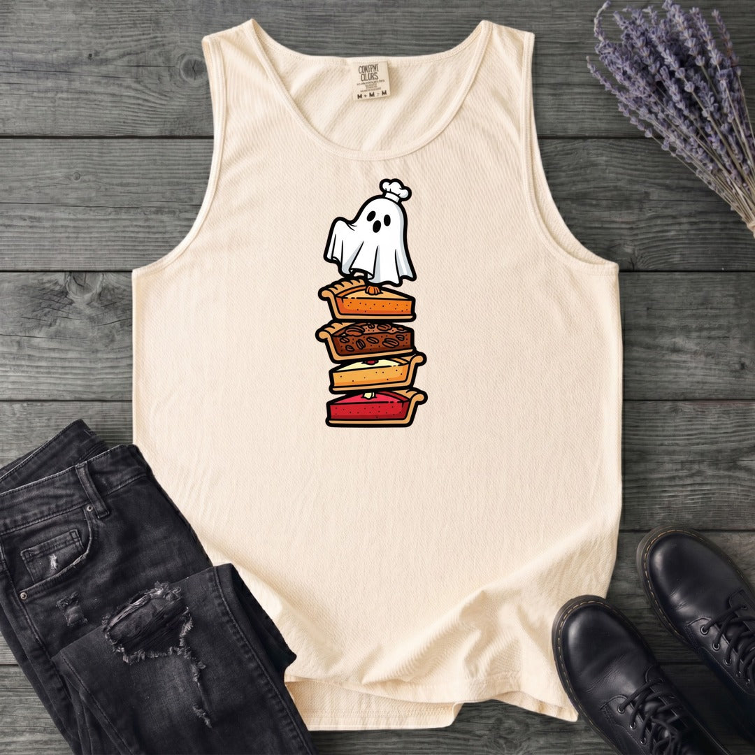 Stacked Pie Ghost Tank Top