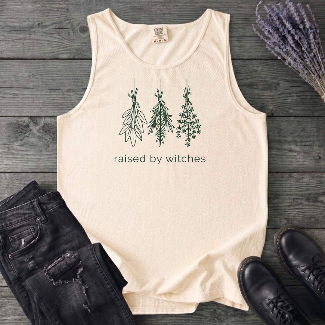 raised by witches minimal Tank Top