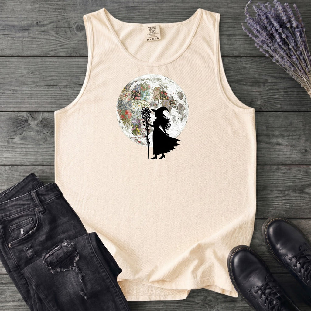 Quilt Moon Witch Tank Top