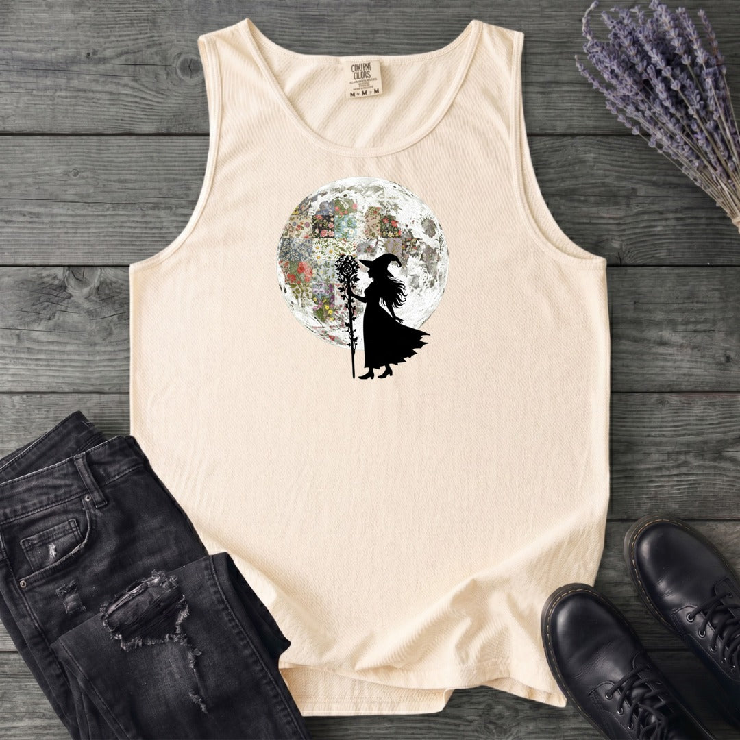 Quilt Moon Witch Tank Top