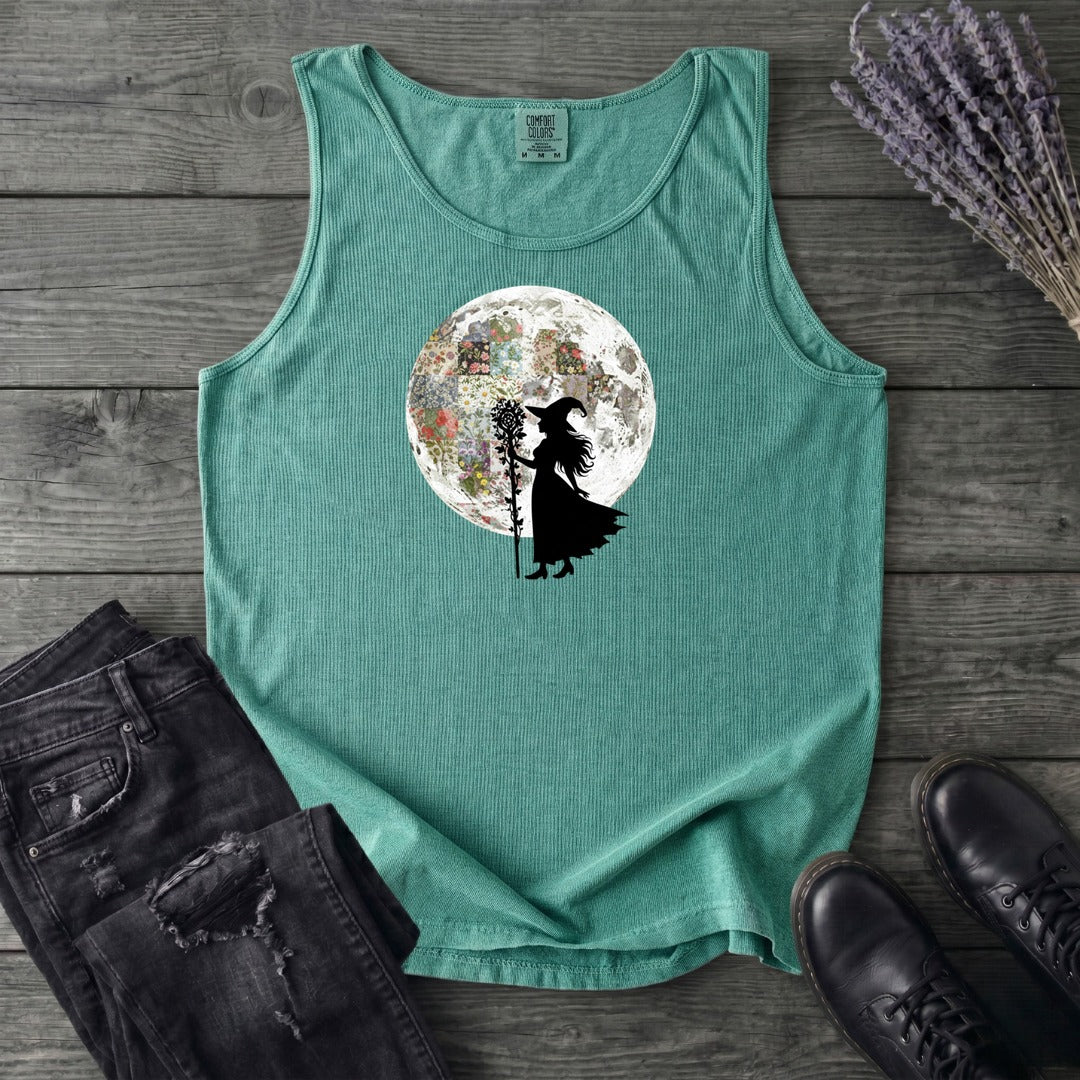 Quilt Moon Witch Tank Top