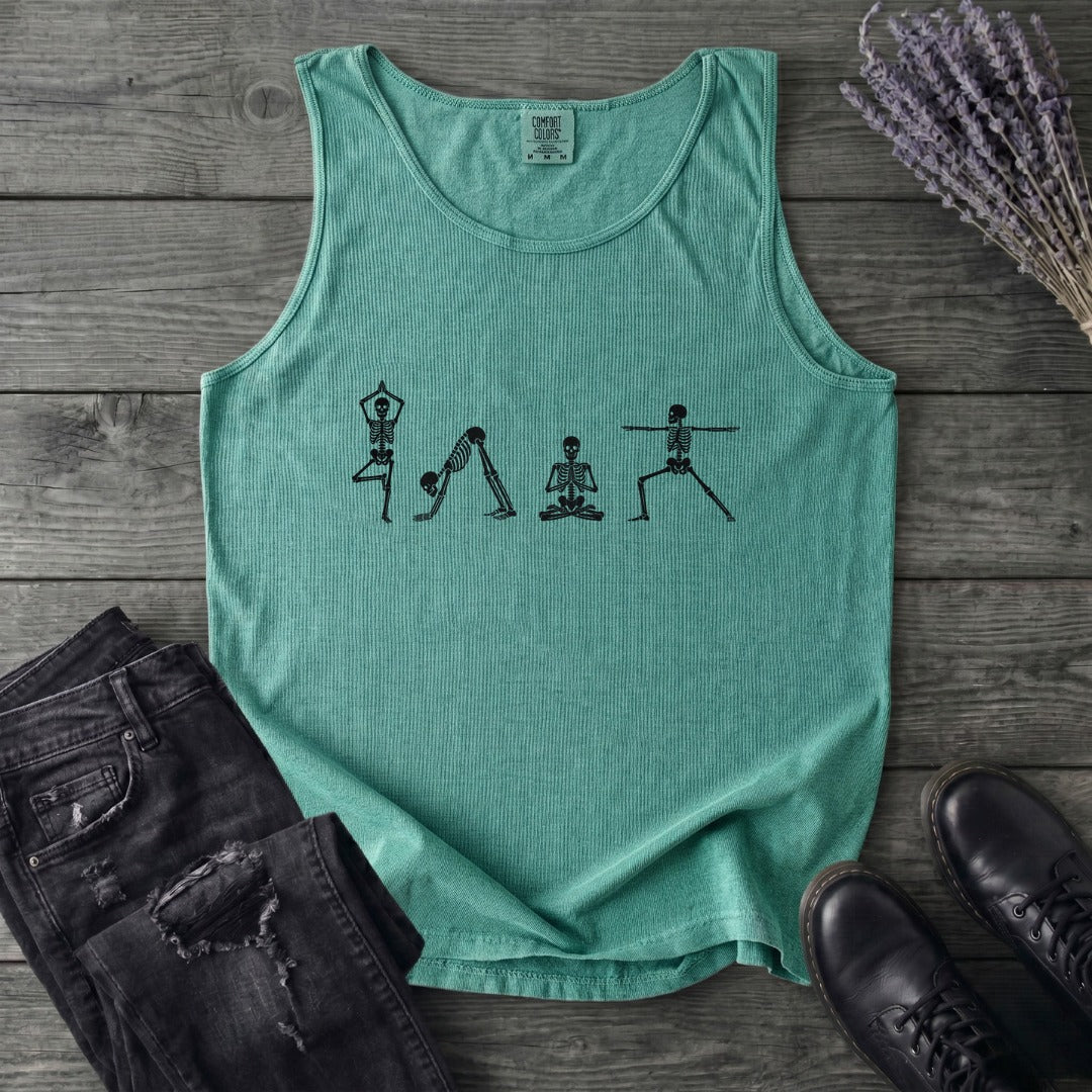 Skeleton Yoga Tank Top