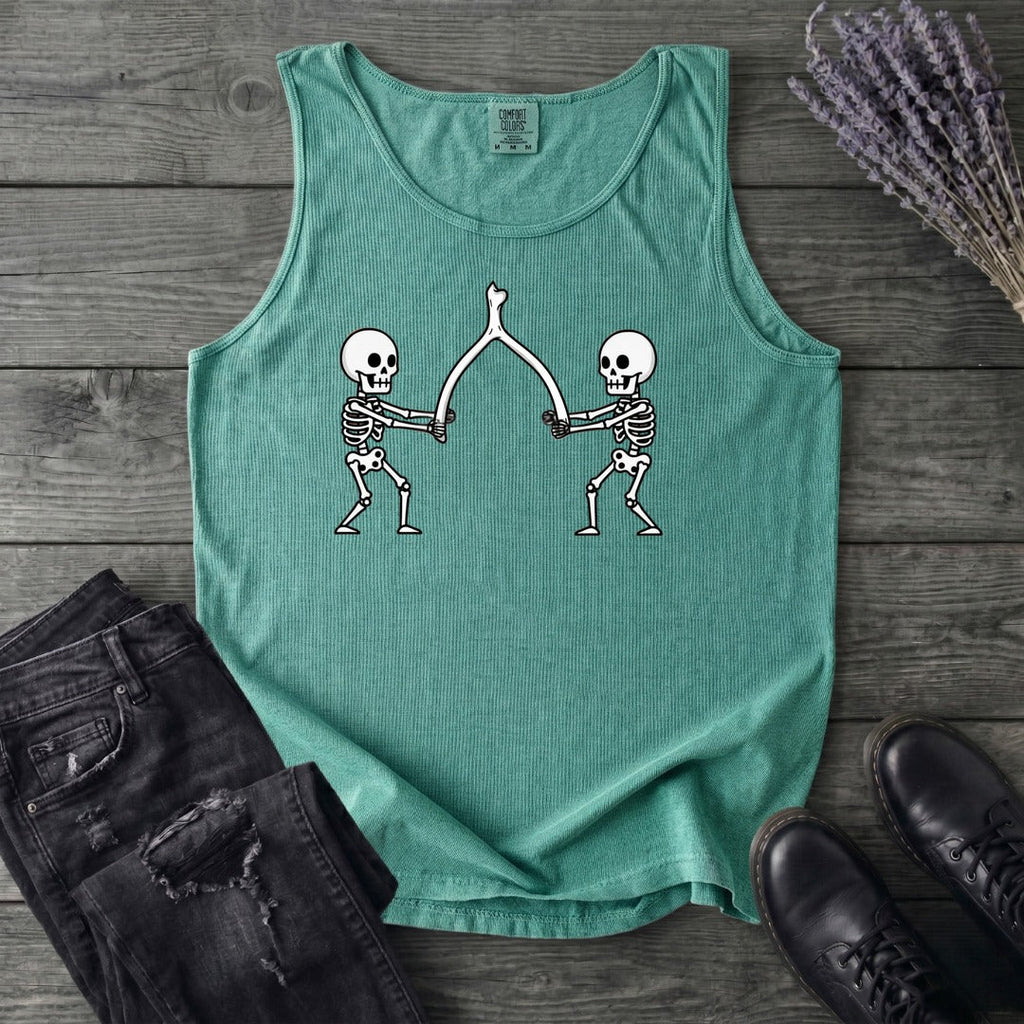 Skeleton Wishbone Pull Tank Top