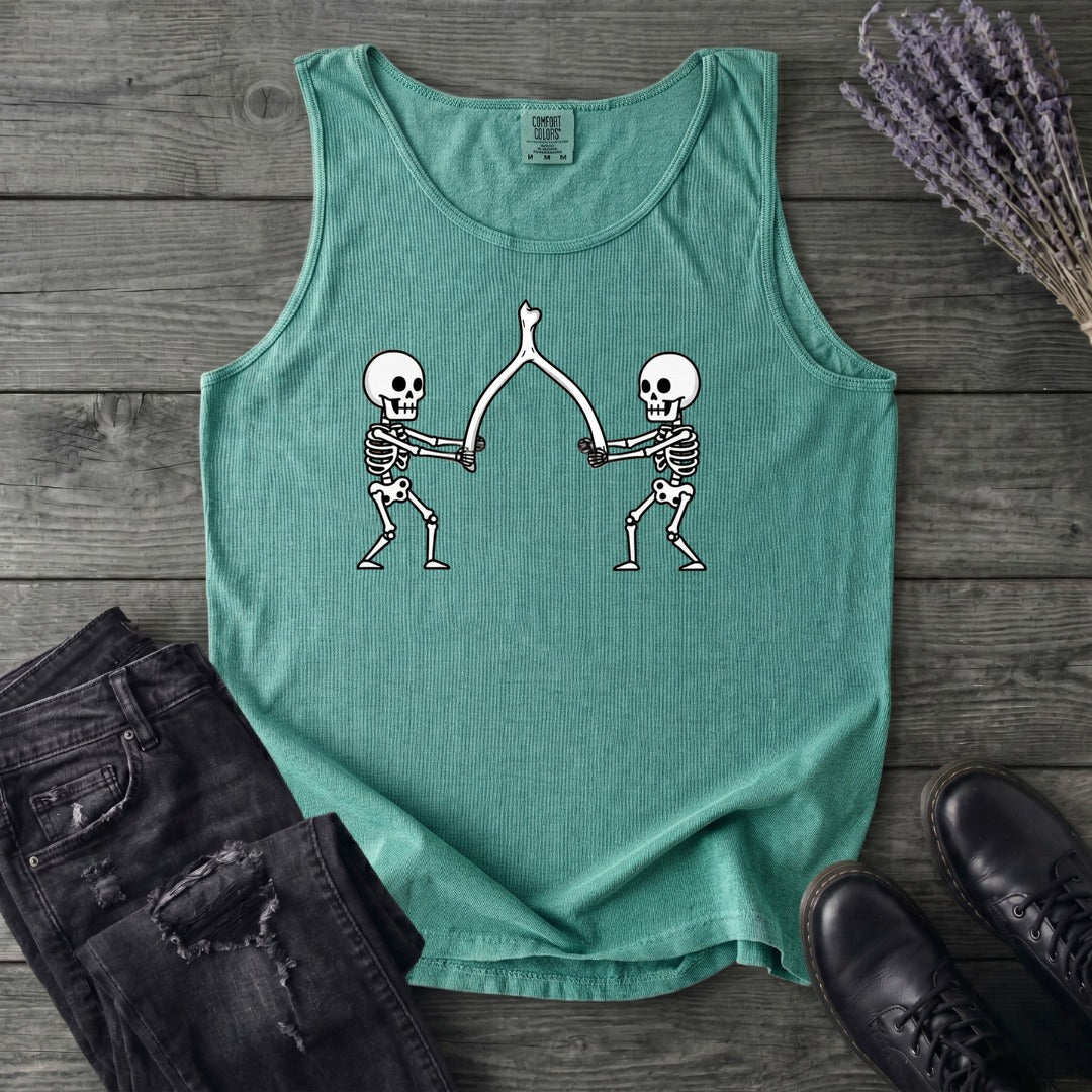 Skeleton Wishbone Pull Tank Top