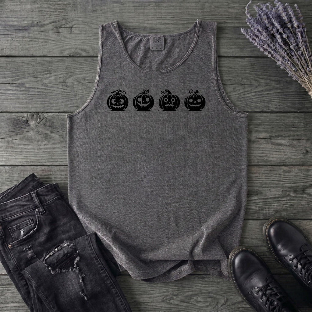 Four Jack-O-Lanterns Tank Top