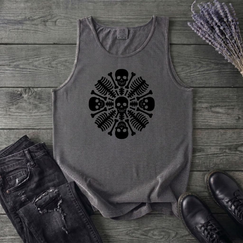 skeleton mandala Tank Top