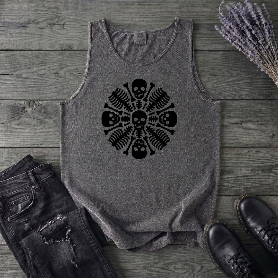 skeleton mandala Tank Top