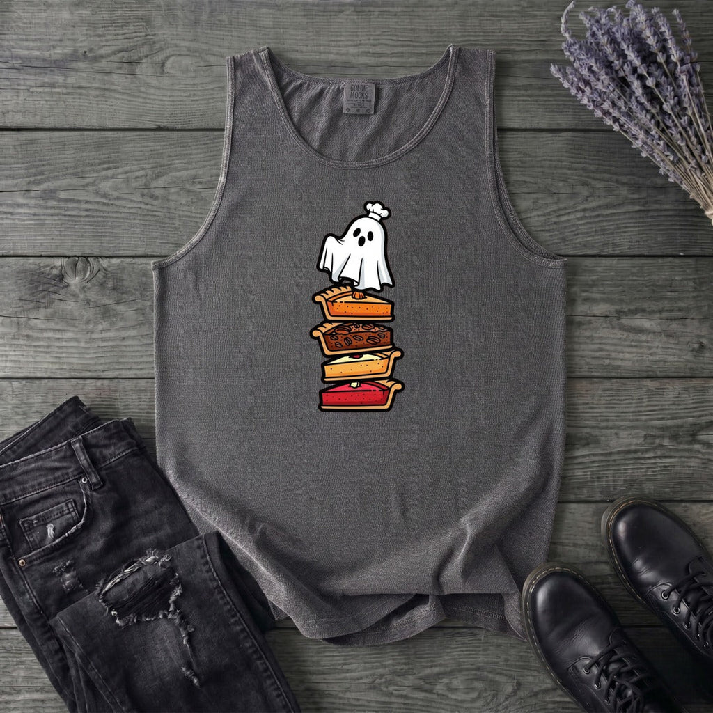 Stacked Pie Ghost Tank Top