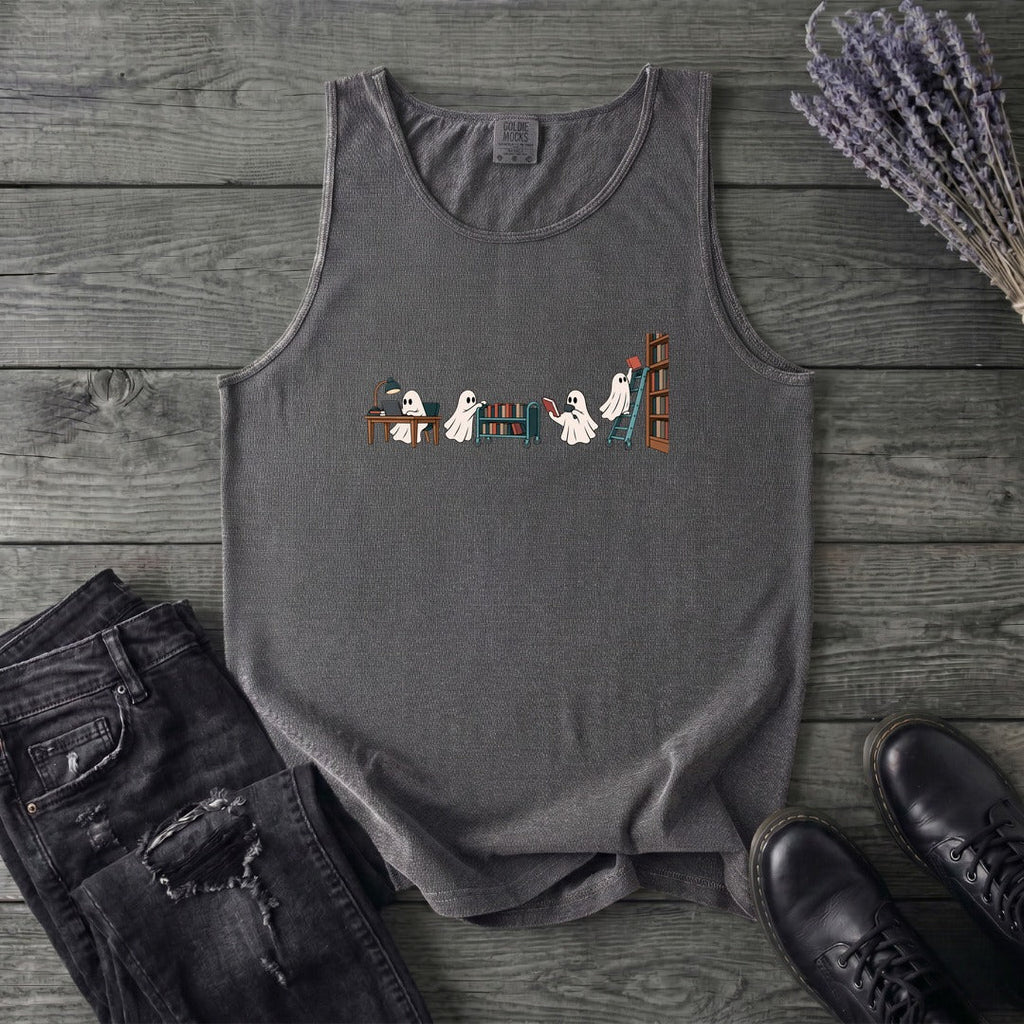 Library Ghosts Tank Top
