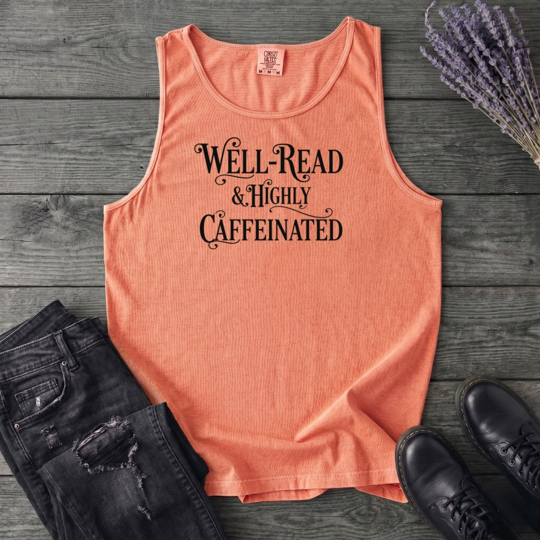 Well Read Caffienated Tank Top