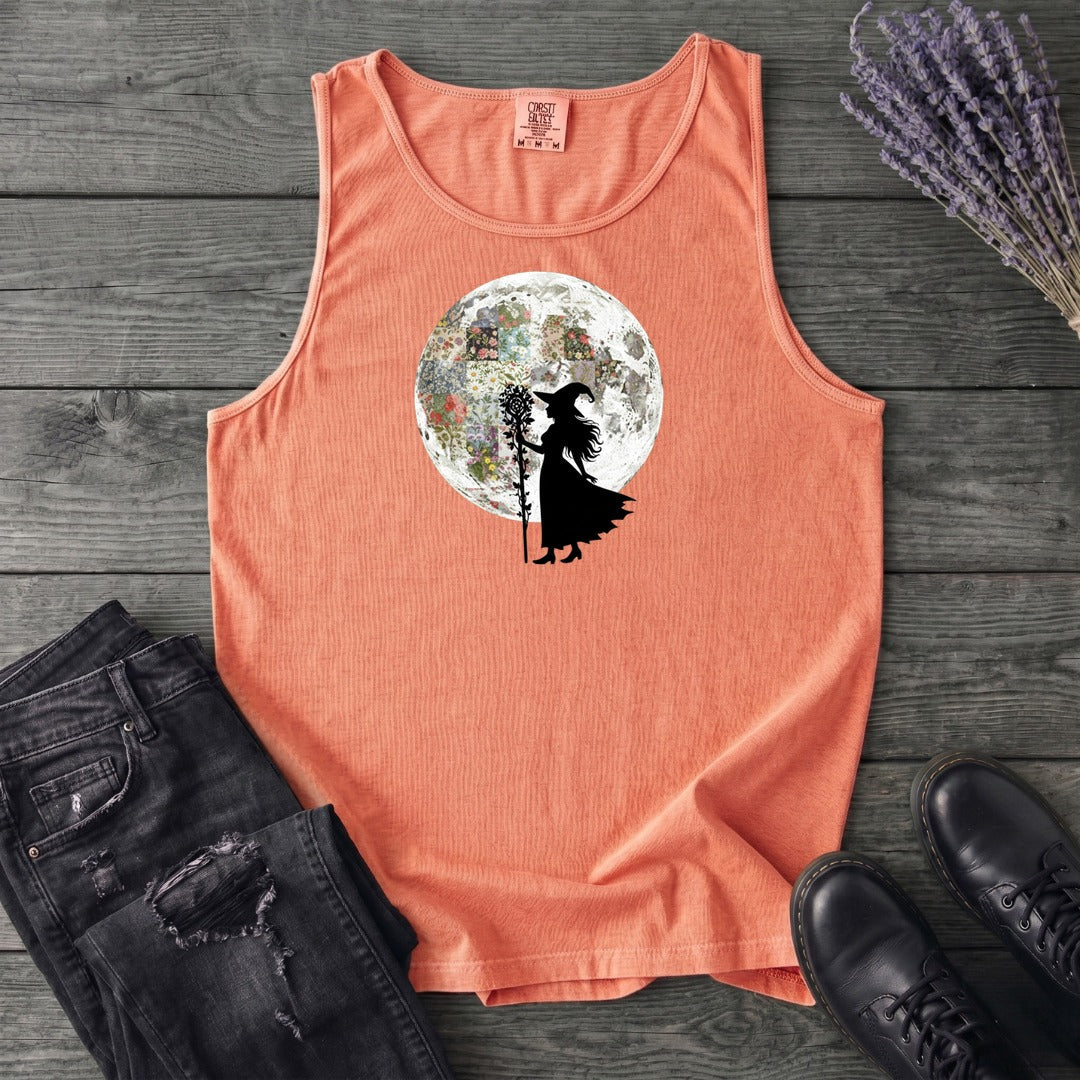 Quilt Moon Witch Tank Top