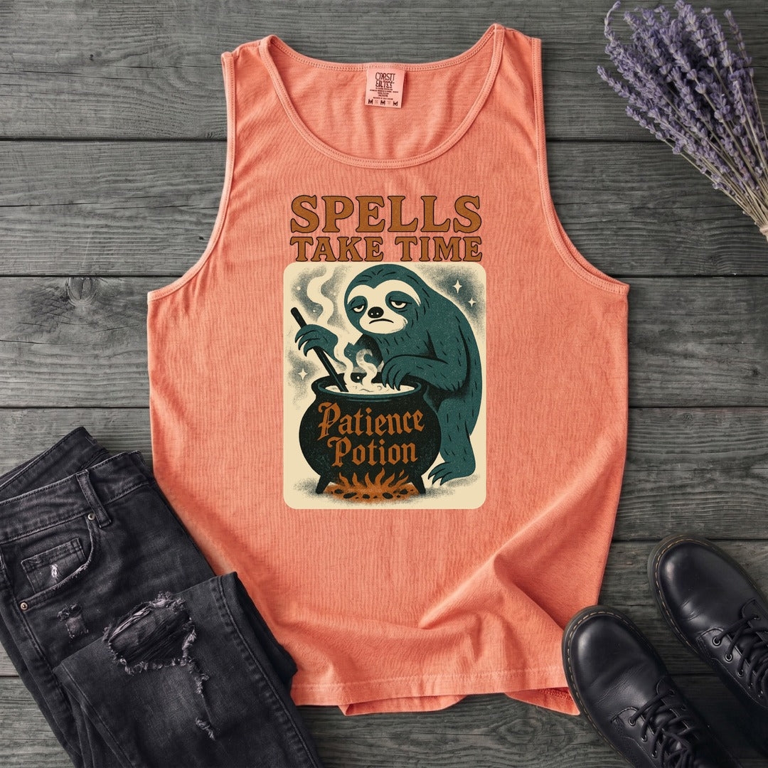 Spells Take Time Tank Top