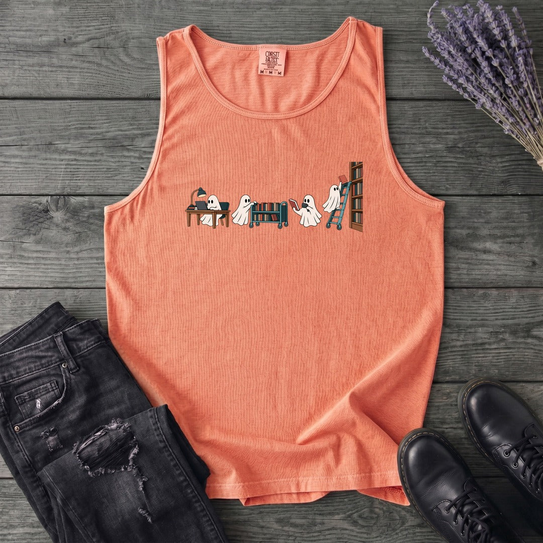 Library Ghosts Tank Top