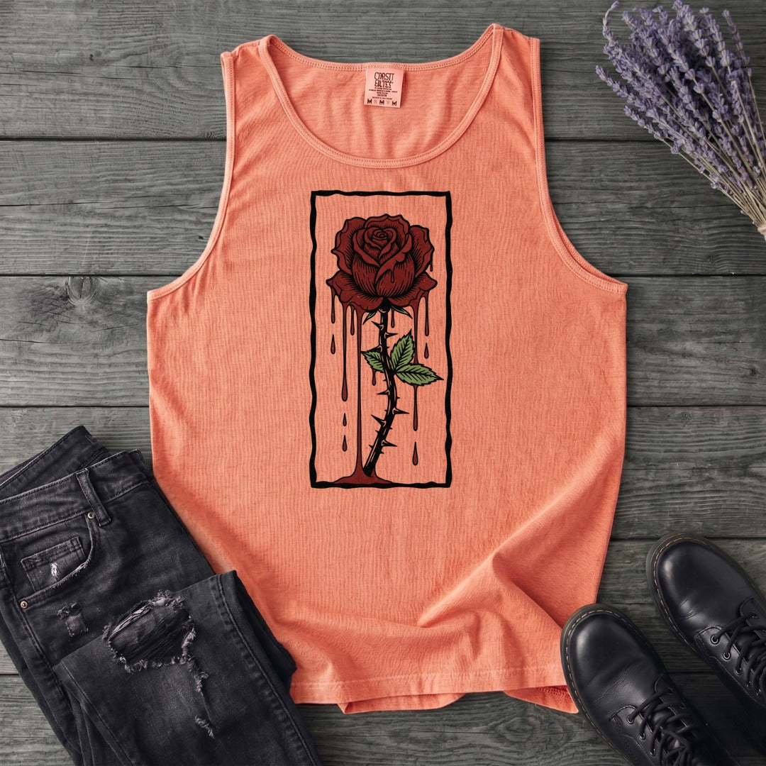 dripping rose Tank Top