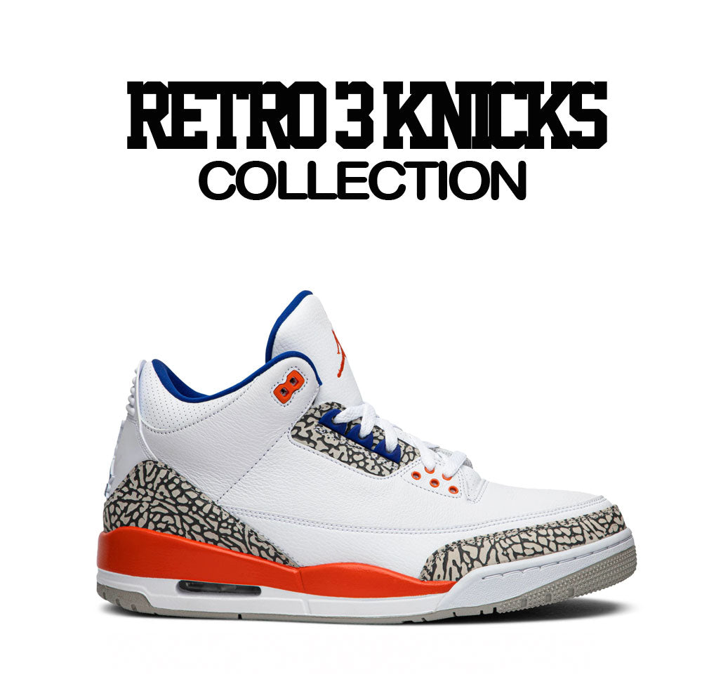 Retro 3 Knicks Stitched Shirt