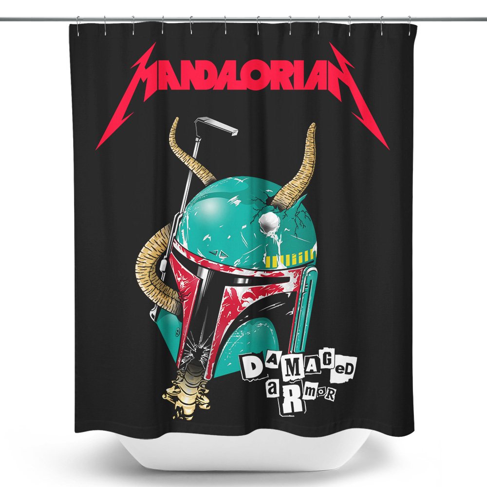 Damaged Armor - Shower Curtain