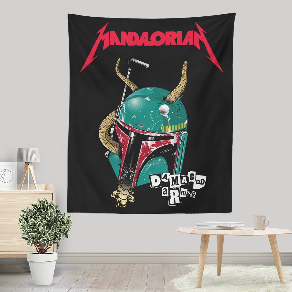 Damaged Armor - Wall Tapestry
