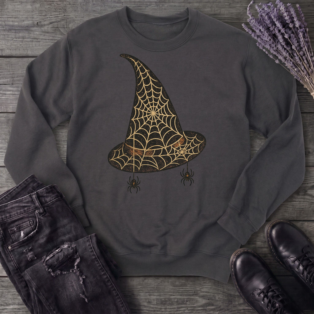 Spiderweb Witch Hat Sweatshirt