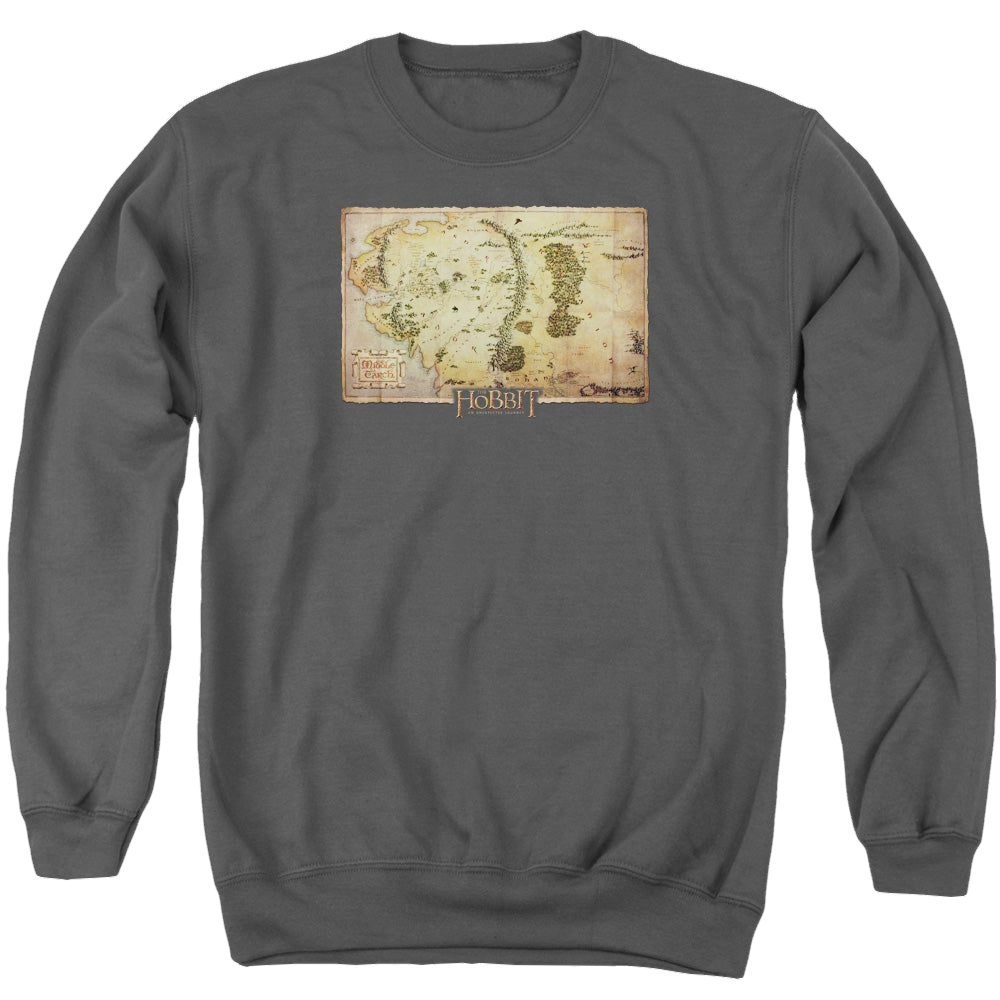 Hobbit Movie Trilogy, The Middle Earth Map - Men's Crewneck product image 1