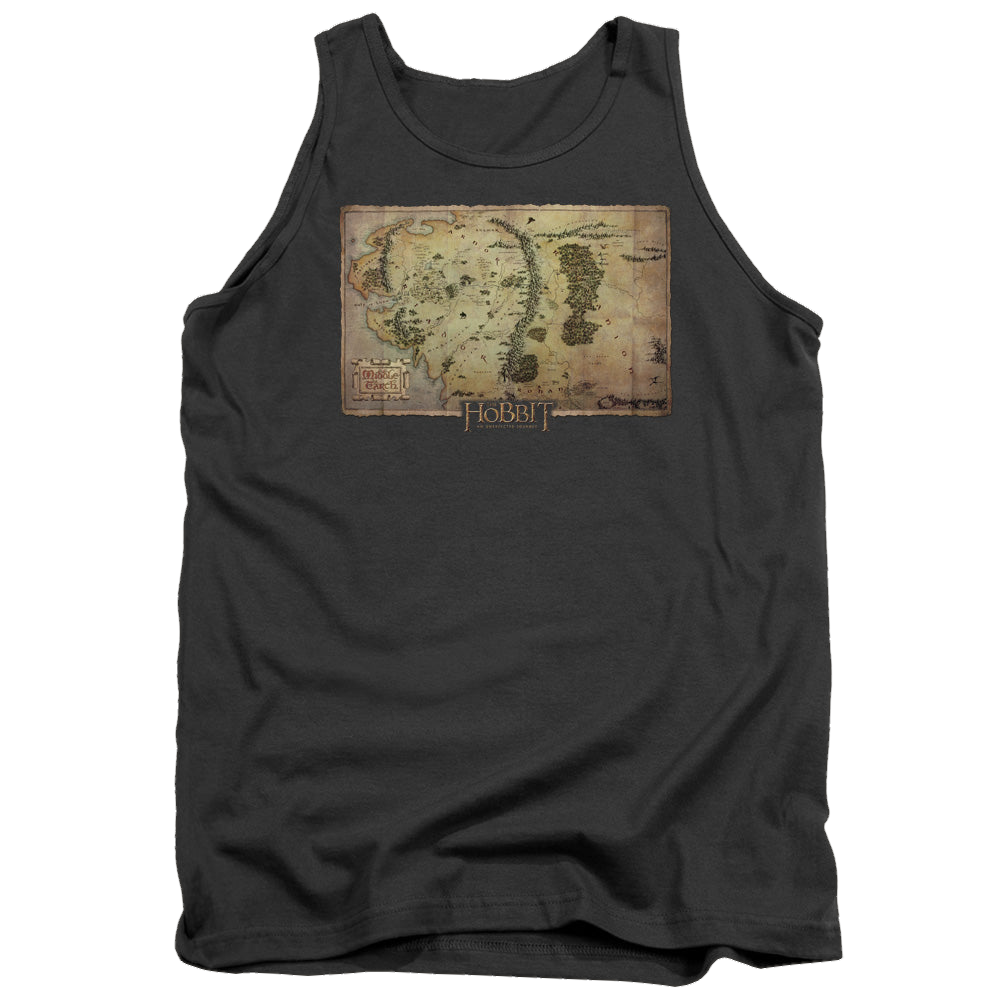 Hobbit Movie Trilogy, The Middle Earth Map - Men's Tank Top