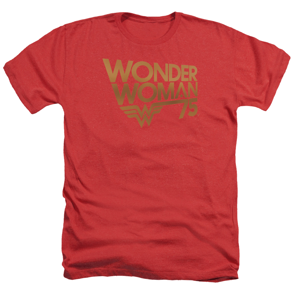 Wonder Woman 75Th Anniversary Gold Logo - Men's Heather product image 1
