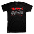 Retro 13 Cap & Gown Dripping Shirt