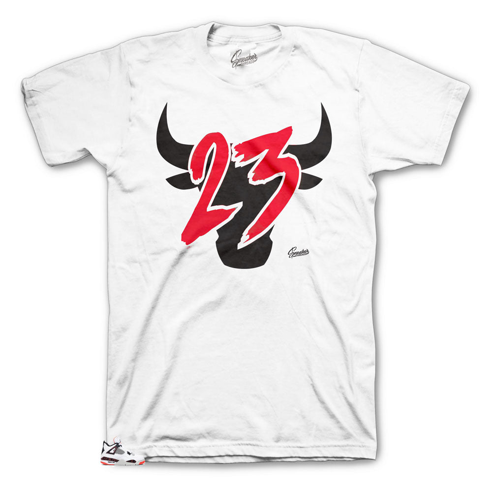 Retro 4 Bright Crimson Toro Shirt