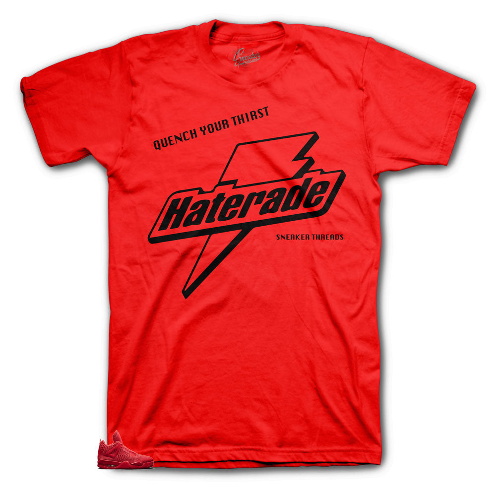 Retro 4 Red Flyknit Haterade Shirt