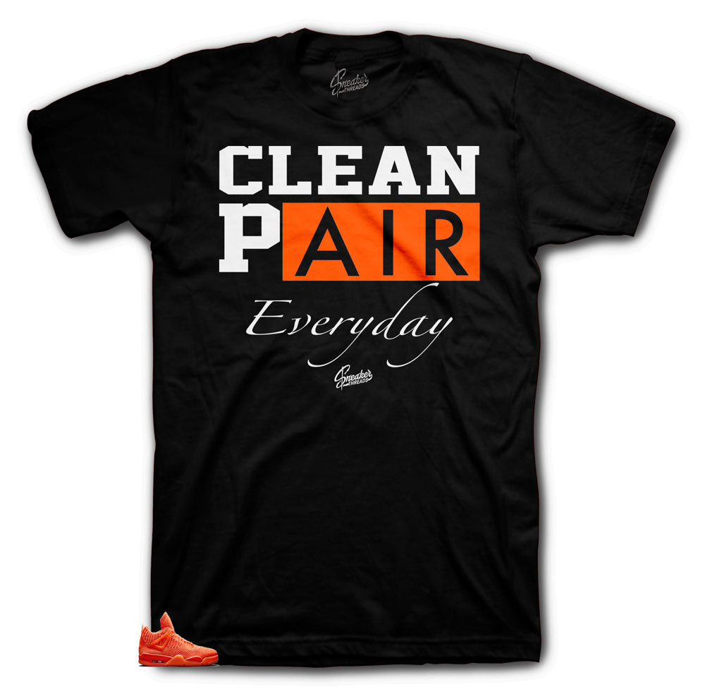 Retro 4 Orange Flyknit Everyday Shirt