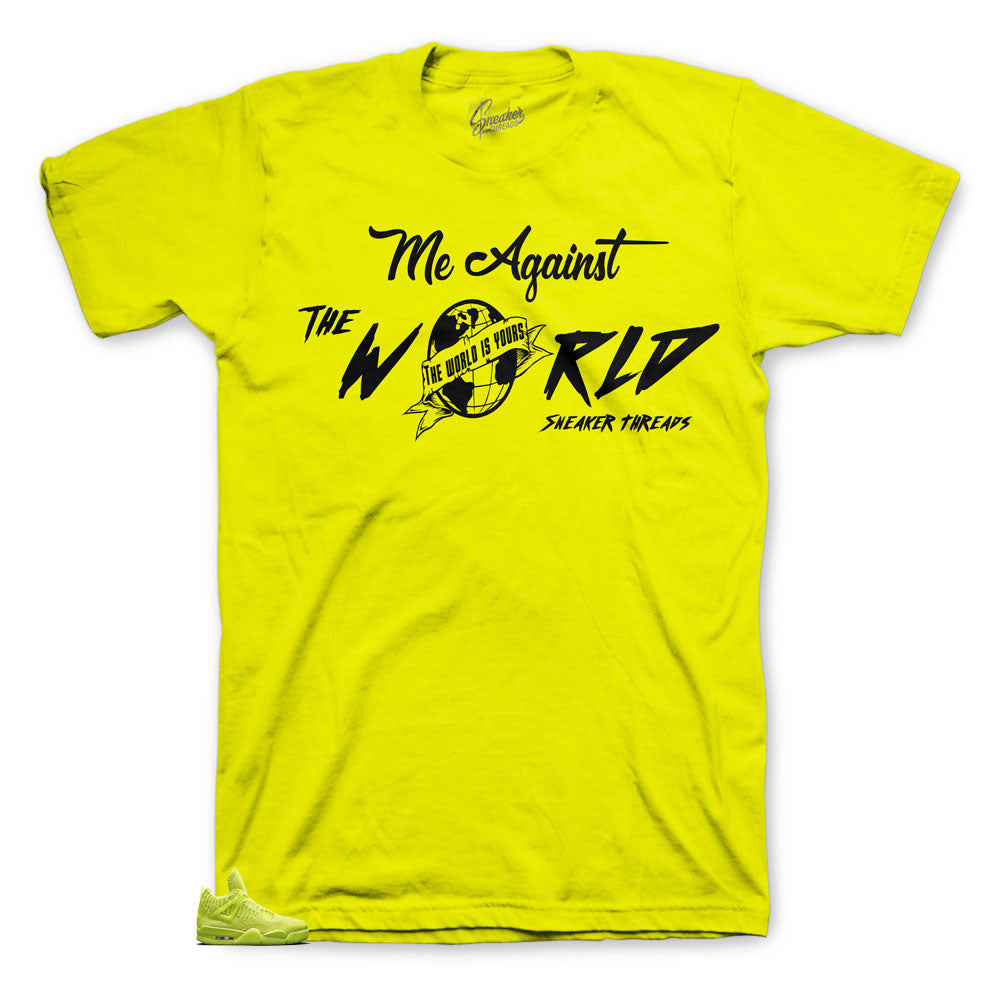 Retro 4 Volt Flyknit Against The World Shirt