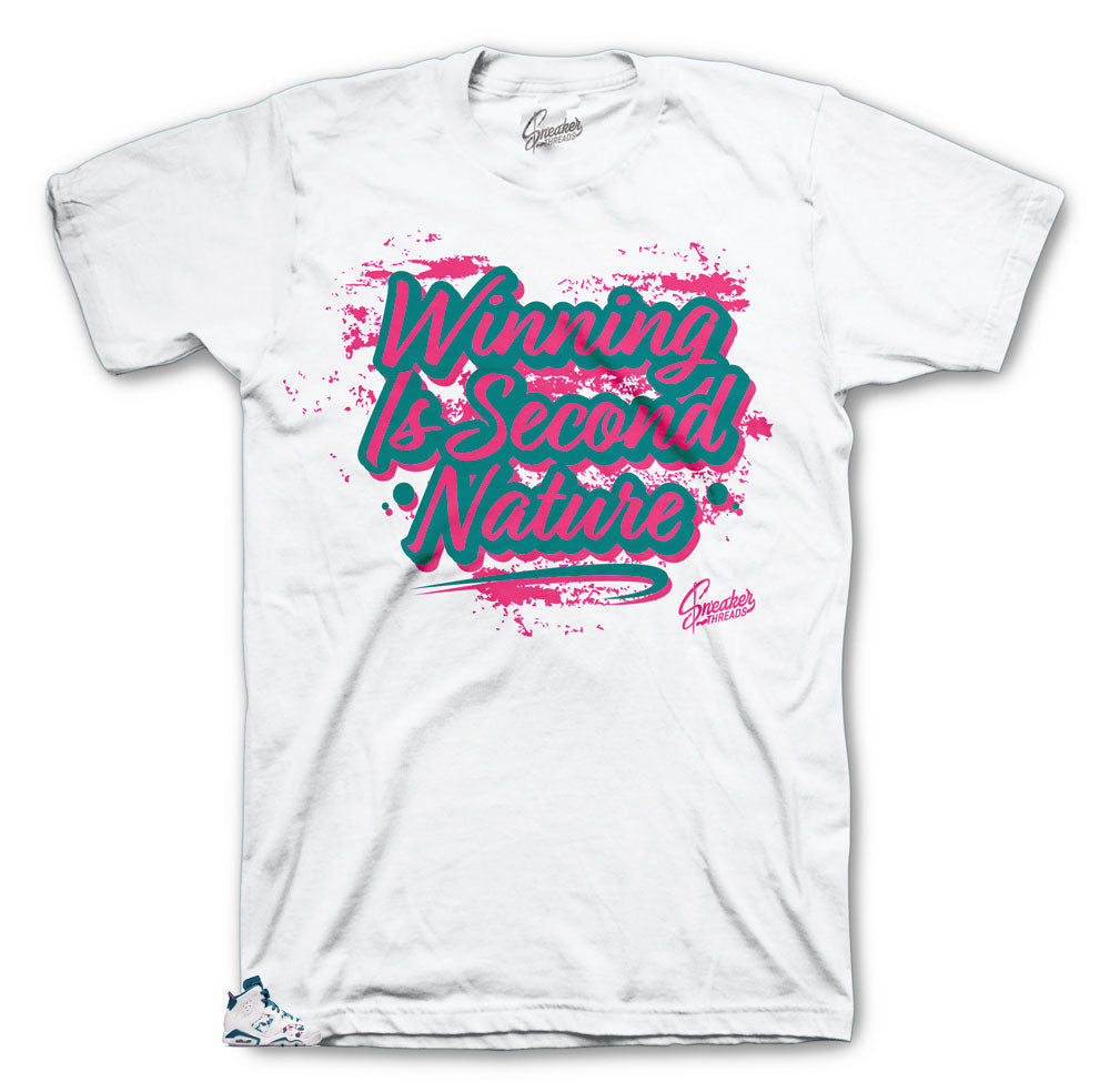 Retro 6 Green Abyss Second Nature Shirt