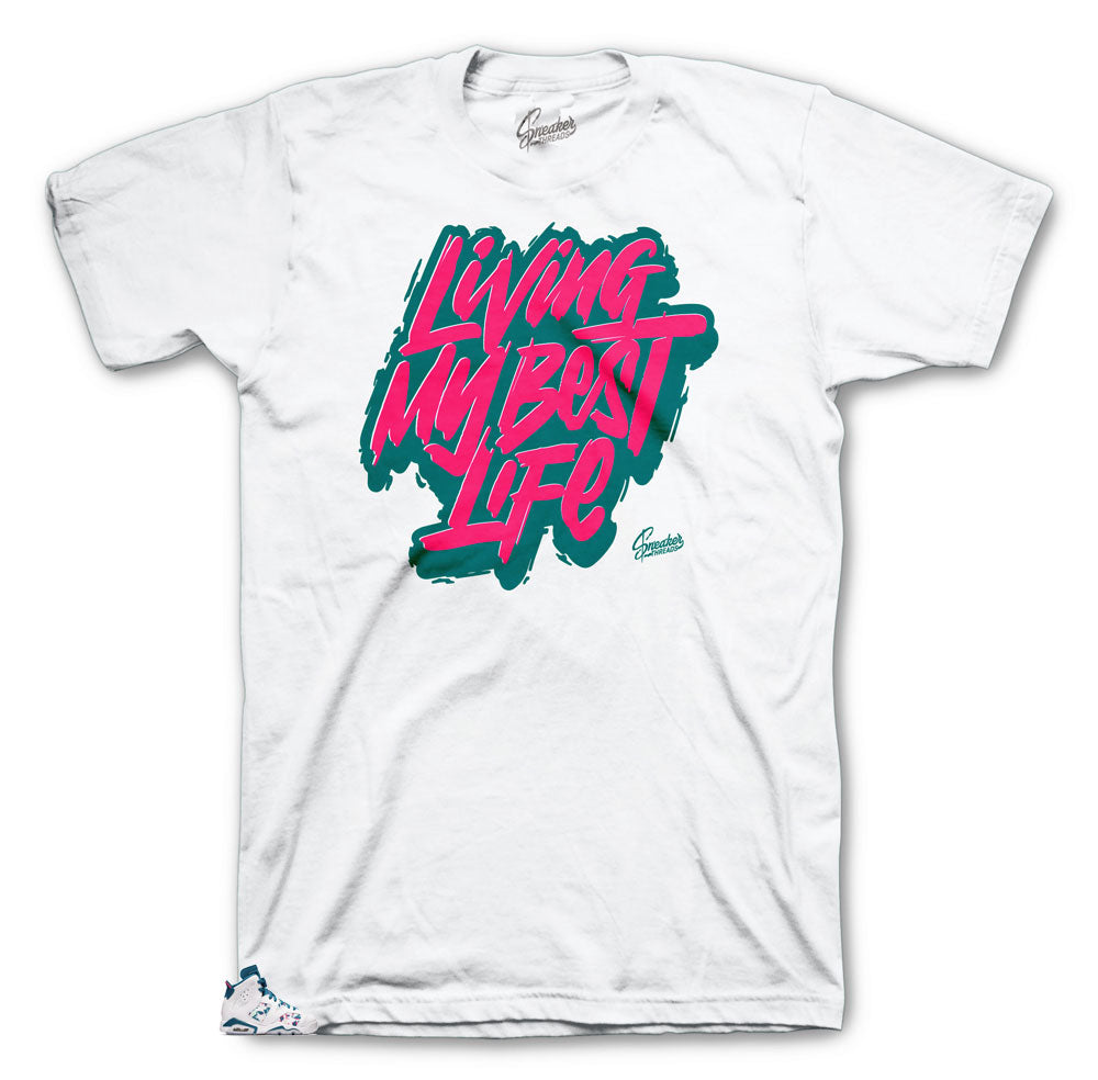 Retro 6 Green Abyss Livin Life Shirt