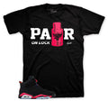 Retro 6 Infrared Lace Lock Shirt