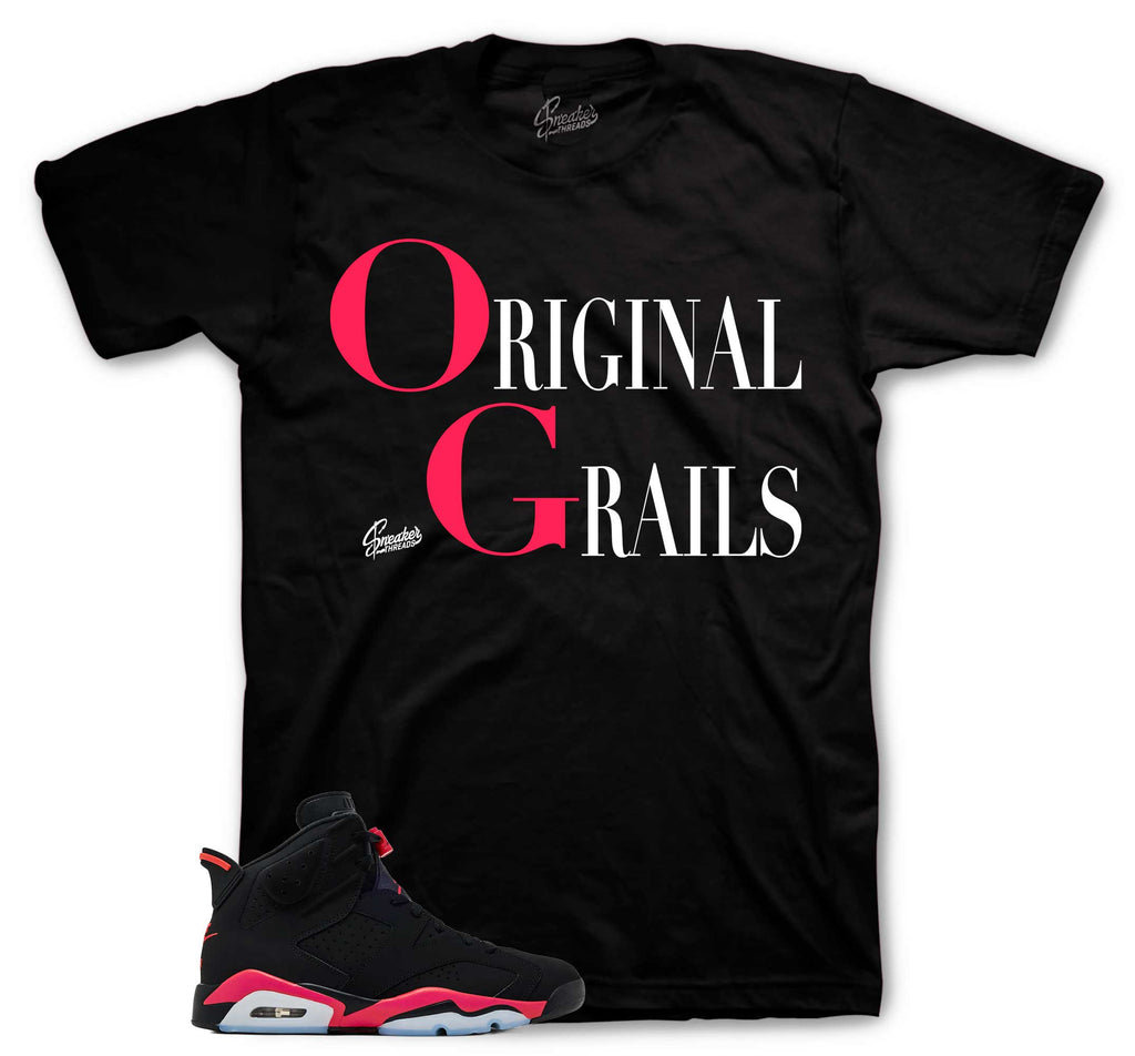 Retro 6 Infrared Grail Shirt