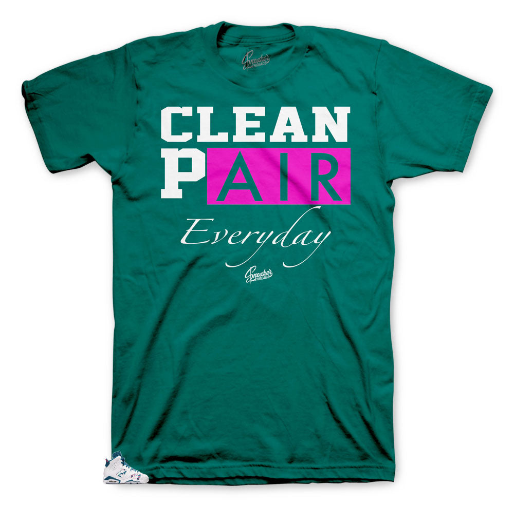 Retro 6 Green Abyss Drip Everyday Shirt