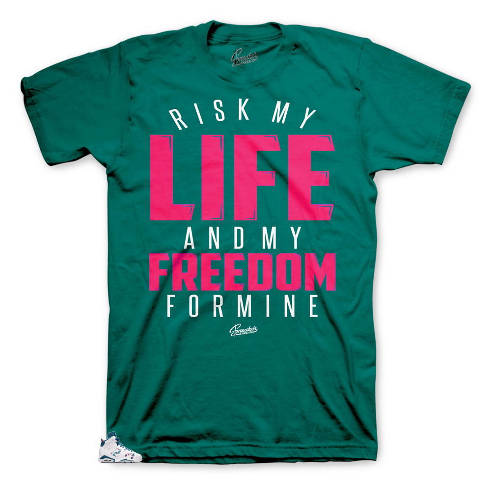Retro 6 Green Abyss Drip My Life Shirt