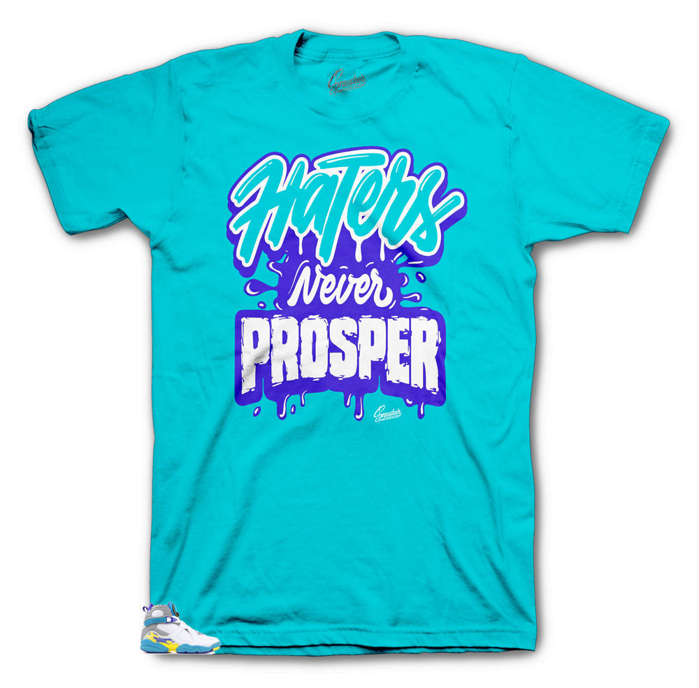 Retro 8 White Aqua Prosper Shirt