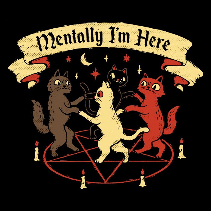 Mentally I'm Here - Canvas Print