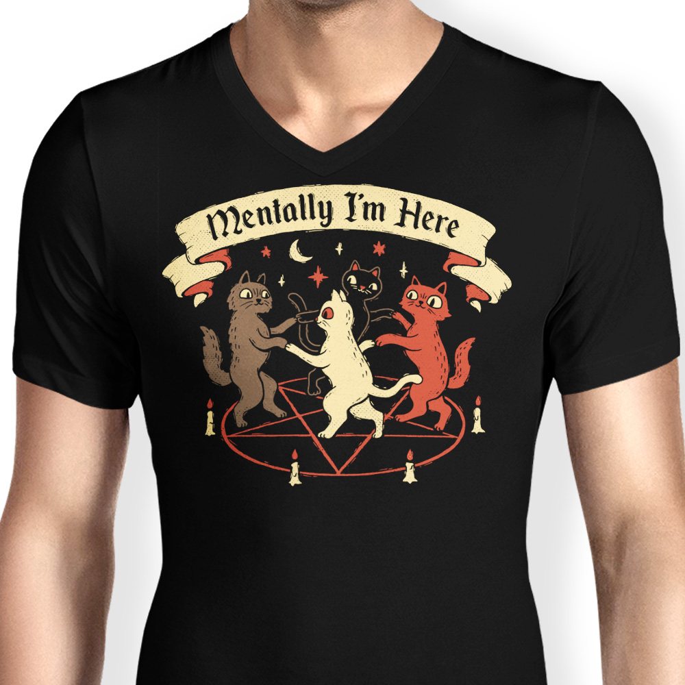 Mentally I'm Here - Men's V-Neck product image 4