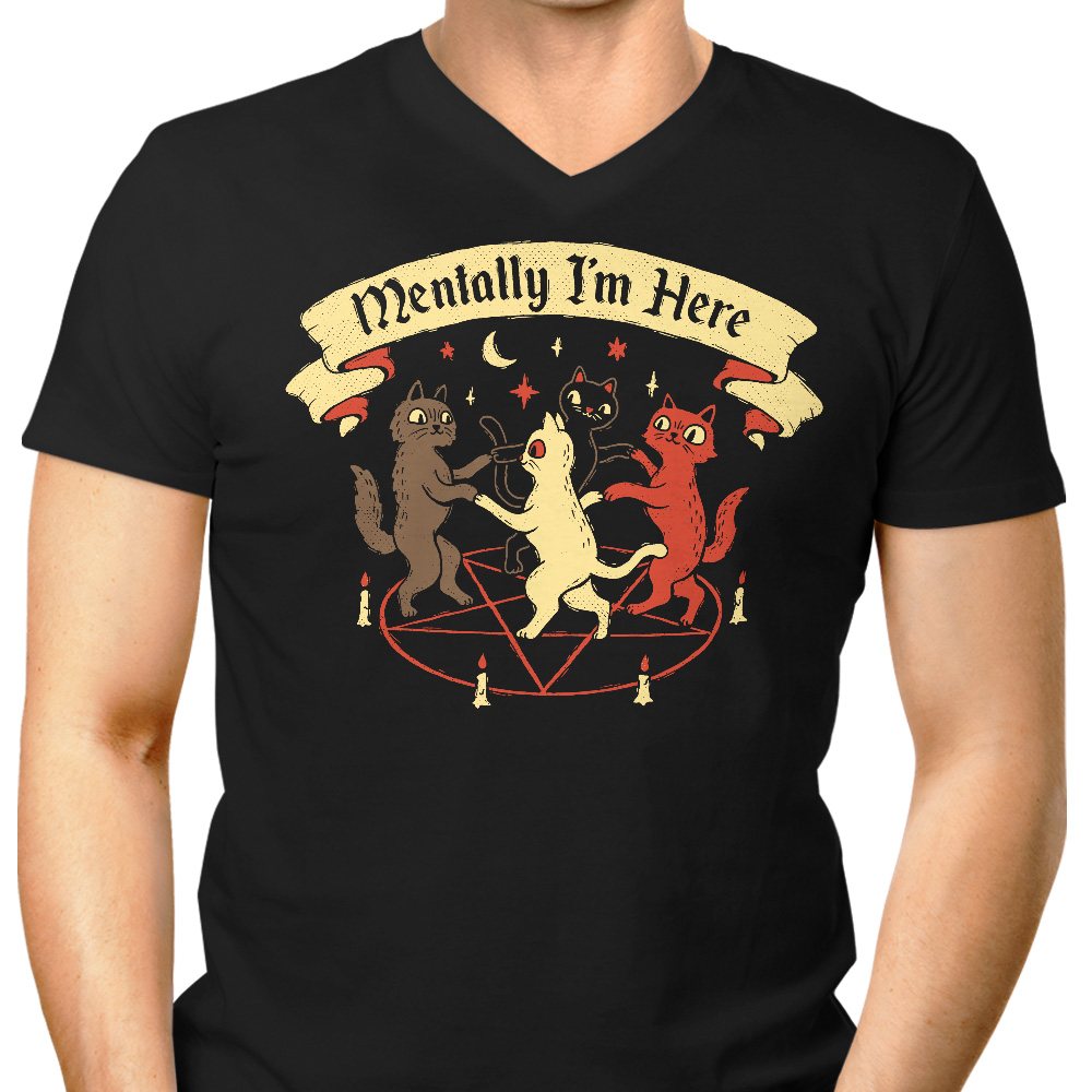 Mentally I'm Here - Men's V-Neck product image 1