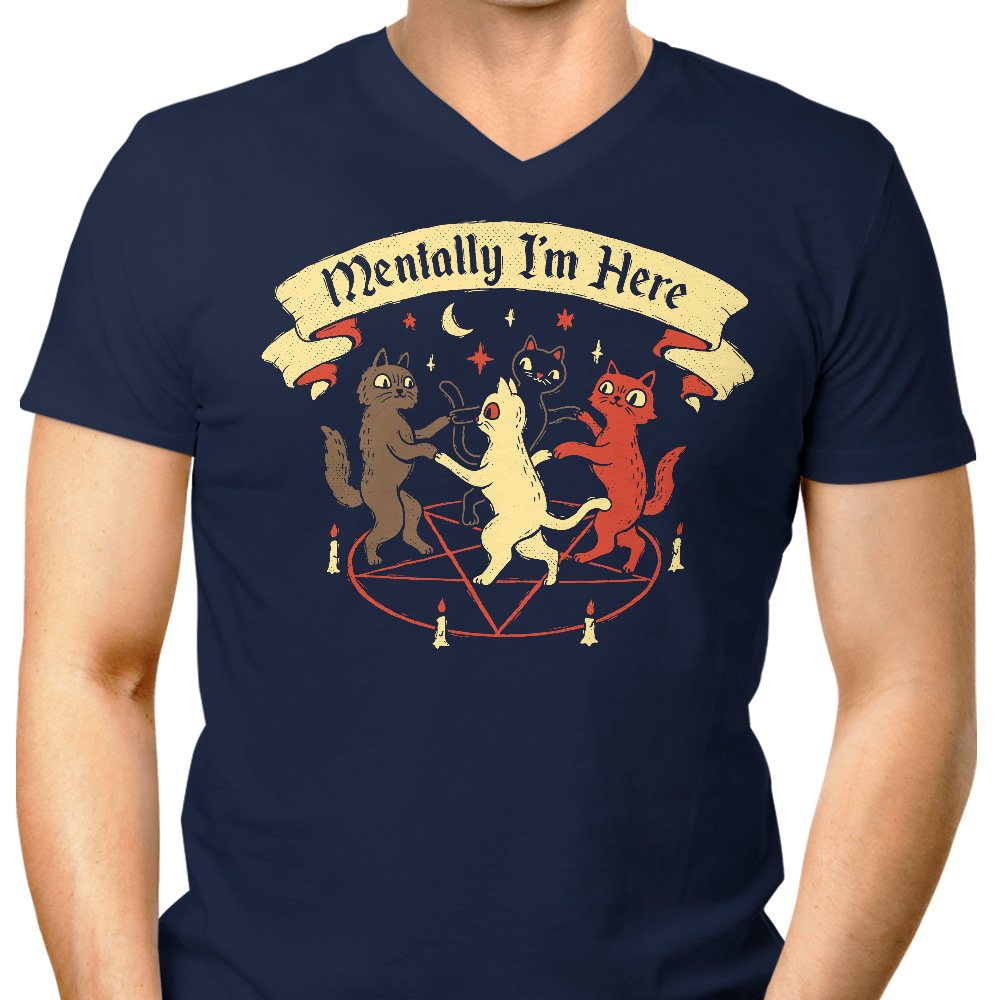 Mentally I'm Here - Men's V-Neck product image 3